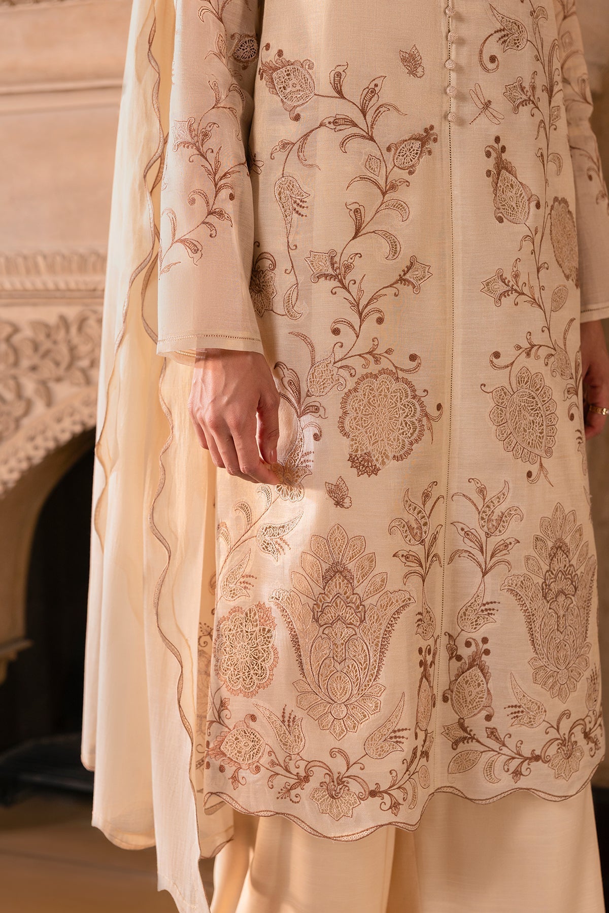 4 Piece - Stitched - Dyed & Embroidered Masuri Suit - MCP1603