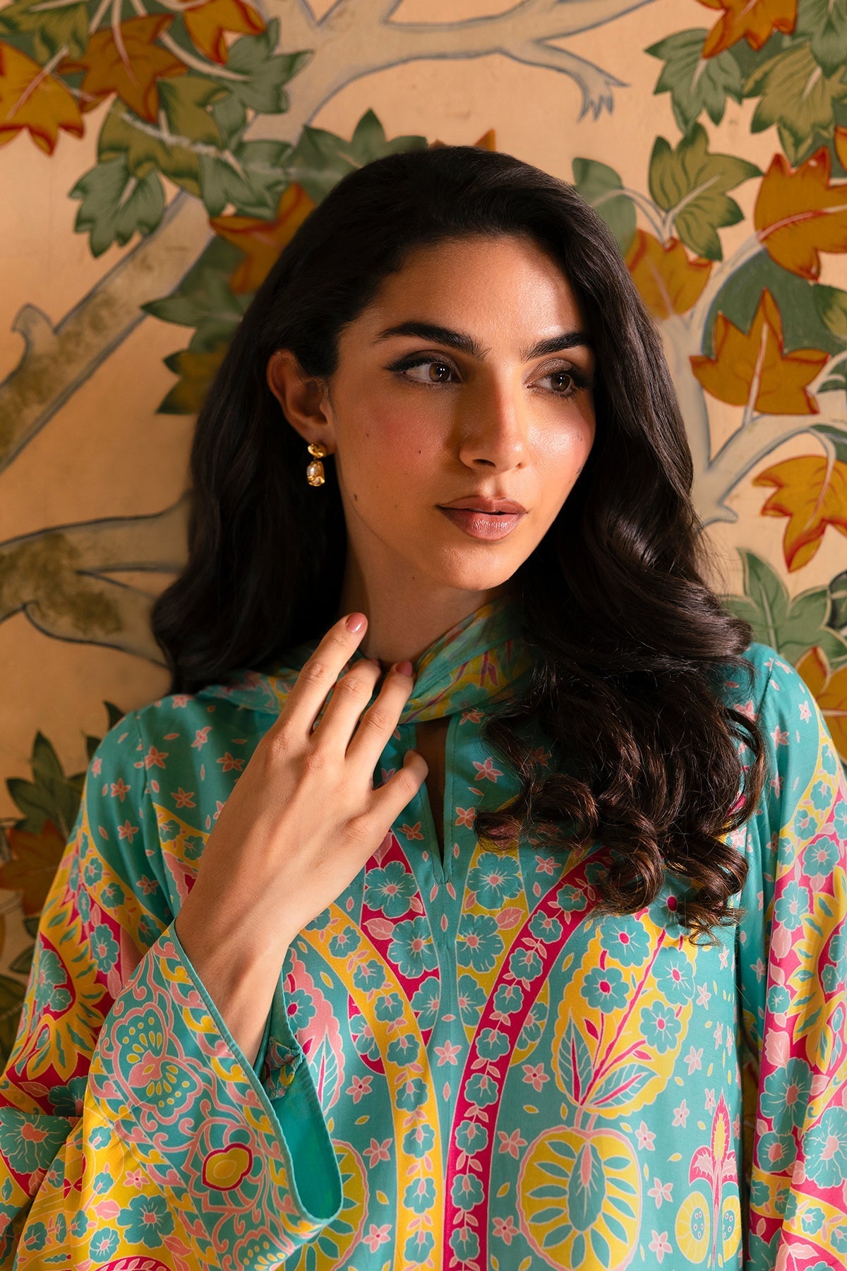 3 Piece - Stitched - Printed Raw Silk Suit - MCP1730-2