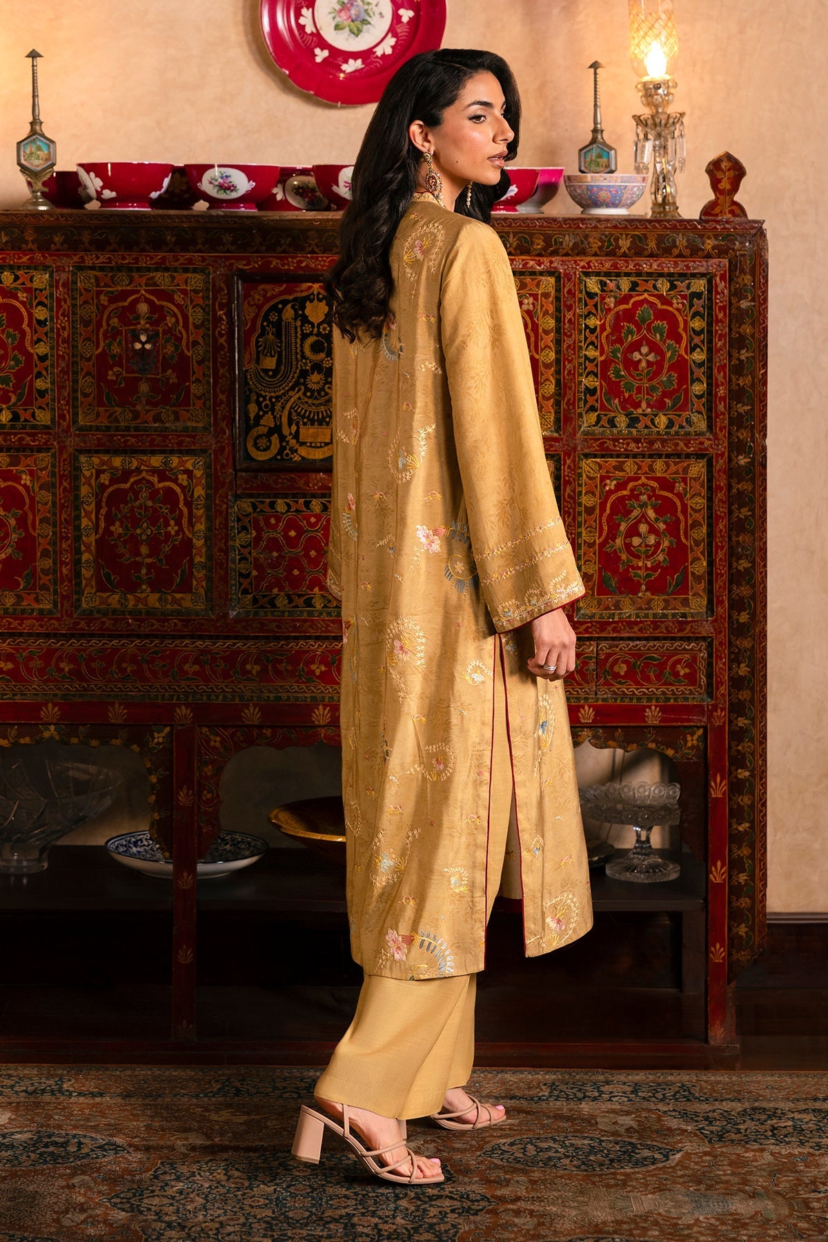 2 Piece - Stitched - Printed & Embroidered Pure Silk Suit - MCP2010