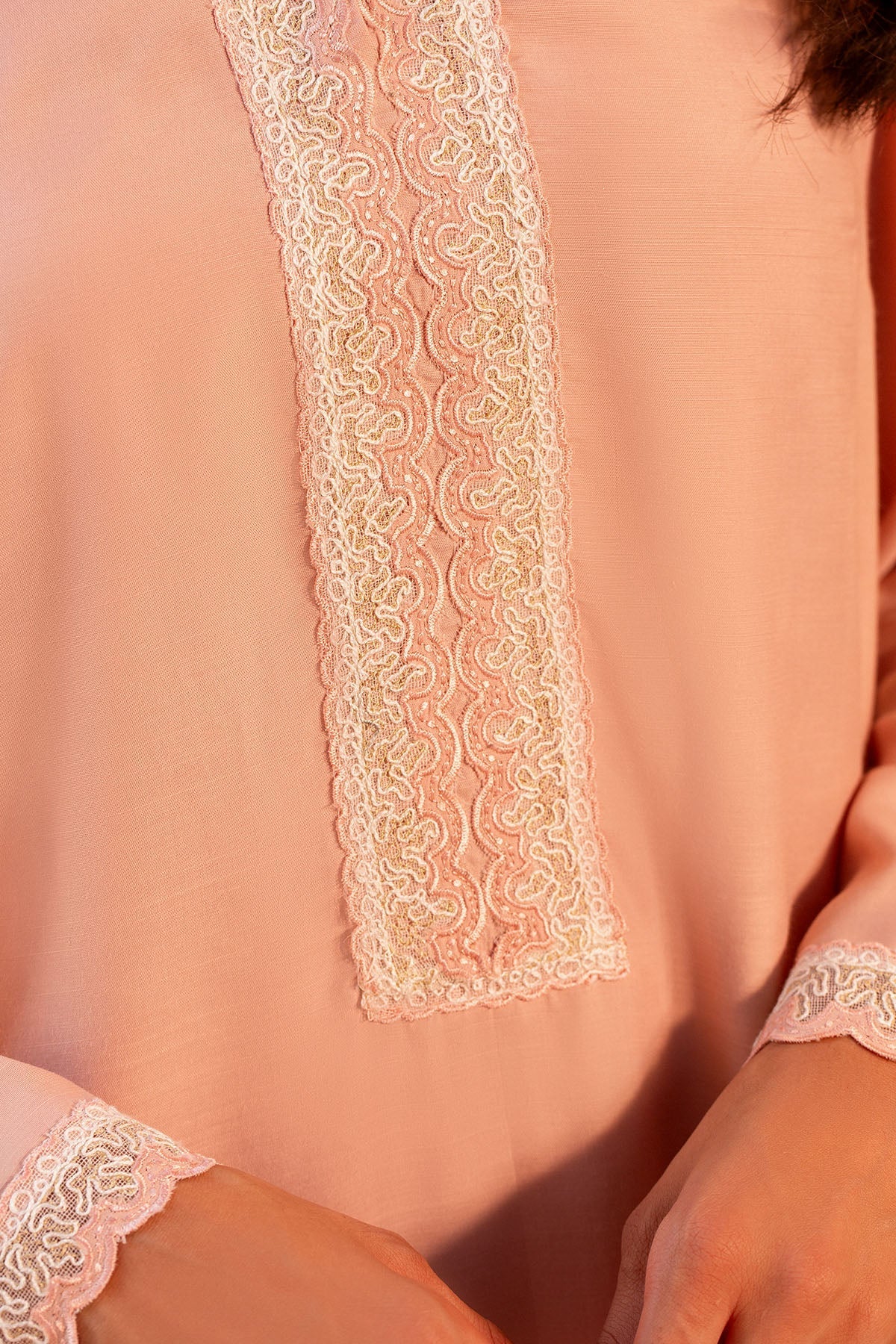 2 Piece - Stitched - Embroidered Raw Silk Suit - MCP2011