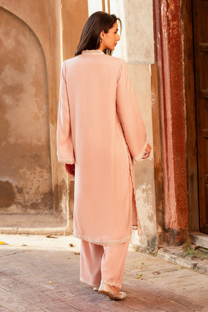 2 Piece - Stitched - Embroidered Raw Silk Suit - MCP2011