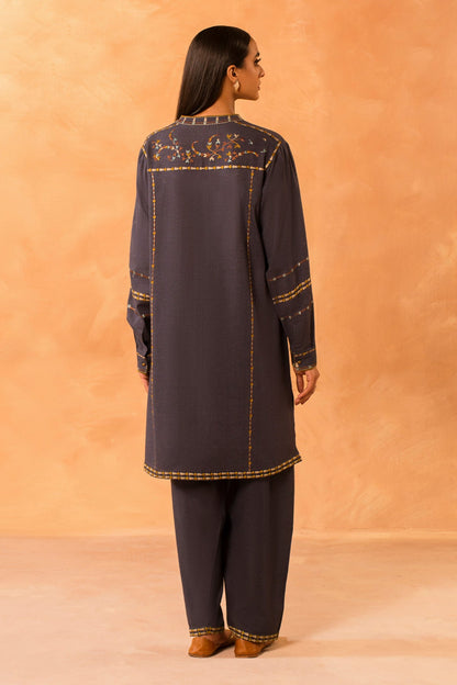 2 Piece - Stitched - Printed & Embroidered Khaddar Suit - MCP2047