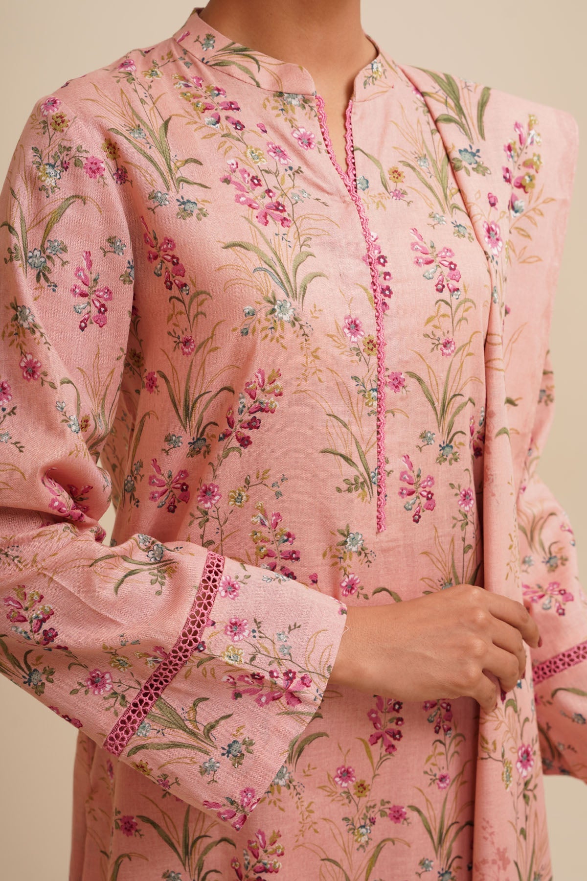 3 Piece - Unstitched - Printed Khaddar Suit - X7101