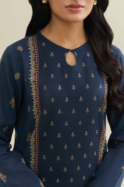 3 Piece - Unstitched - Printed Khaddar Suit - X7103