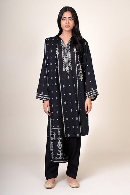 3 Piece - Unstitched - Printed Khaddar Suit - X7111