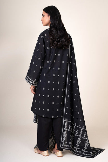 3 Piece - Unstitched - Printed Khaddar Suit - X7111