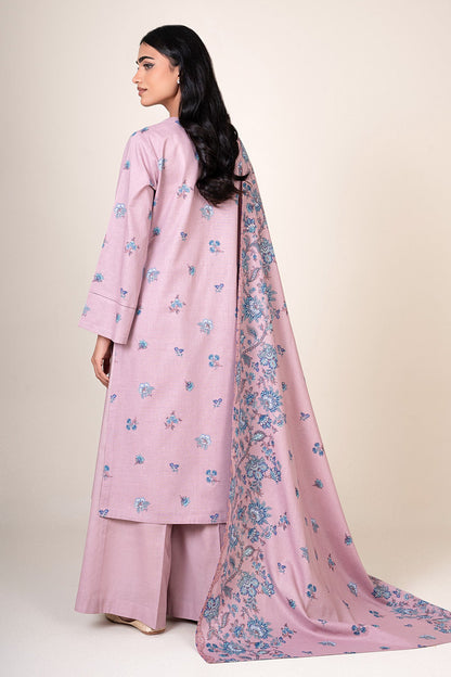 3 Piece - Unstitched - Printed Khaddar Suit - X7119