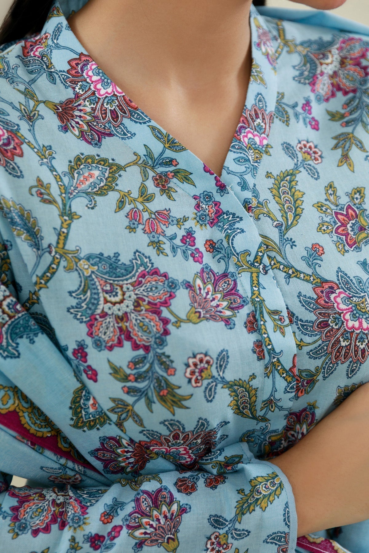 3 Piece - Unstitched - Printed Khaddar Suit - X7121