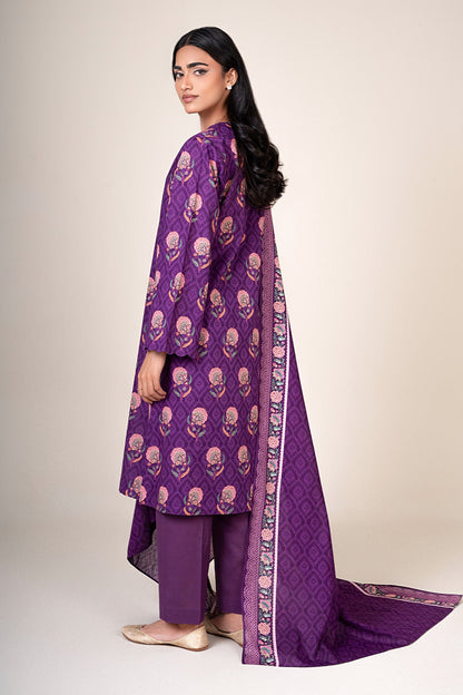 3 Piece - Unstitched - Printed Khaddar Suit - X7125