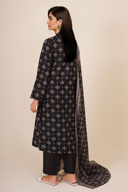 3 Piece - Unstitched - Printed Khaddar Suit - X7127