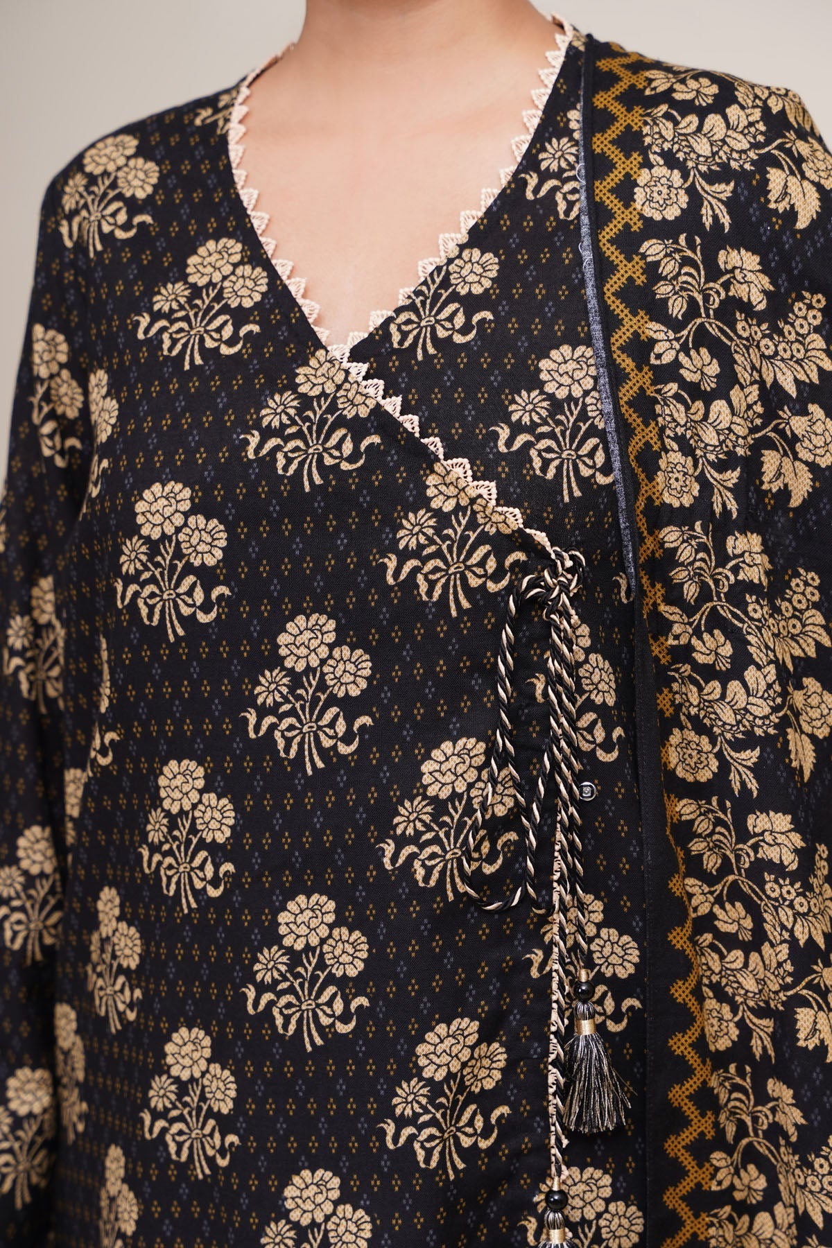 3 Piece - Unstitched - Printed Khaddar Suit - X7131