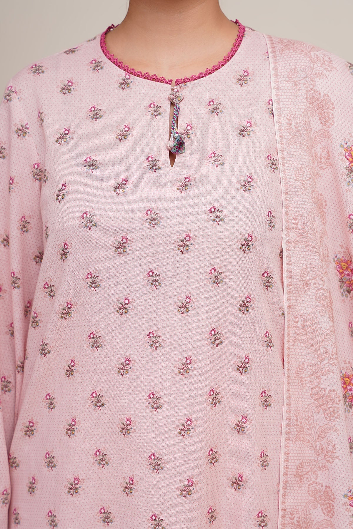 3 Piece - Unstitched - Printed Khaddar Suit - X7140