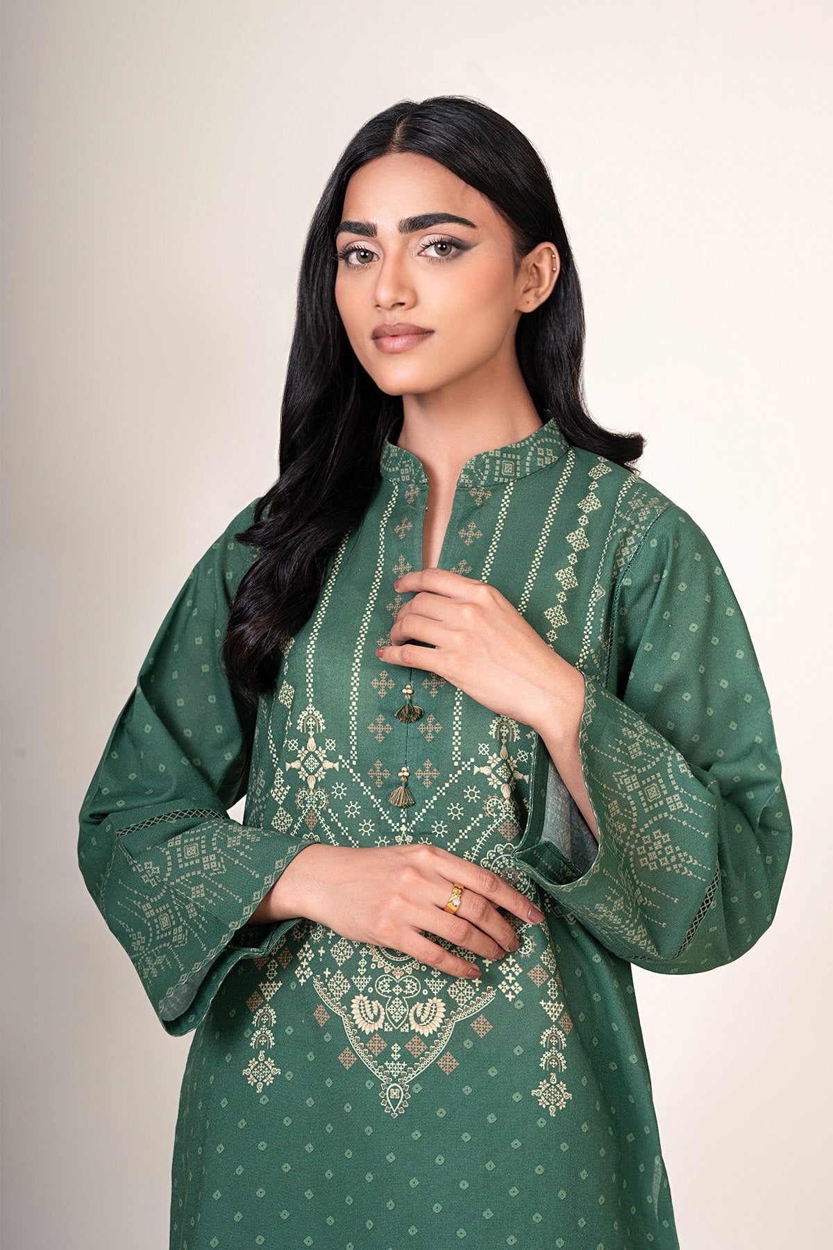 2 Piece - Unstitched - Printed Khaddar Suit - X7146