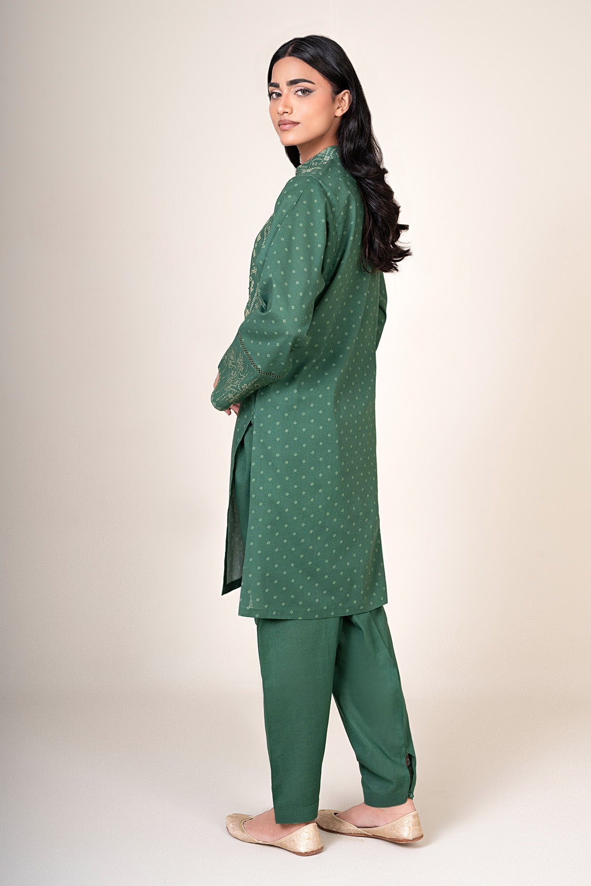 2 Piece - Unstitched - Printed Khaddar Suit - X7146