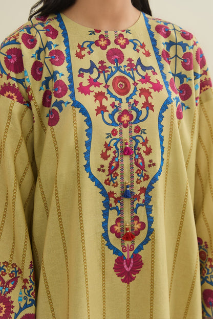 2 Piece - Unstitched - Printed Khaddar Suit - X7147