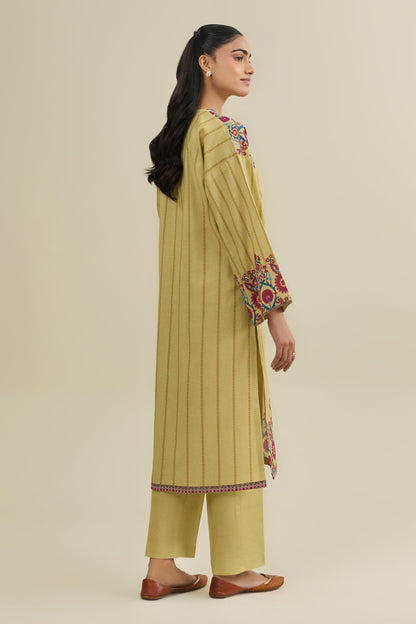 2 Piece - Unstitched - Printed Khaddar Suit - X7147