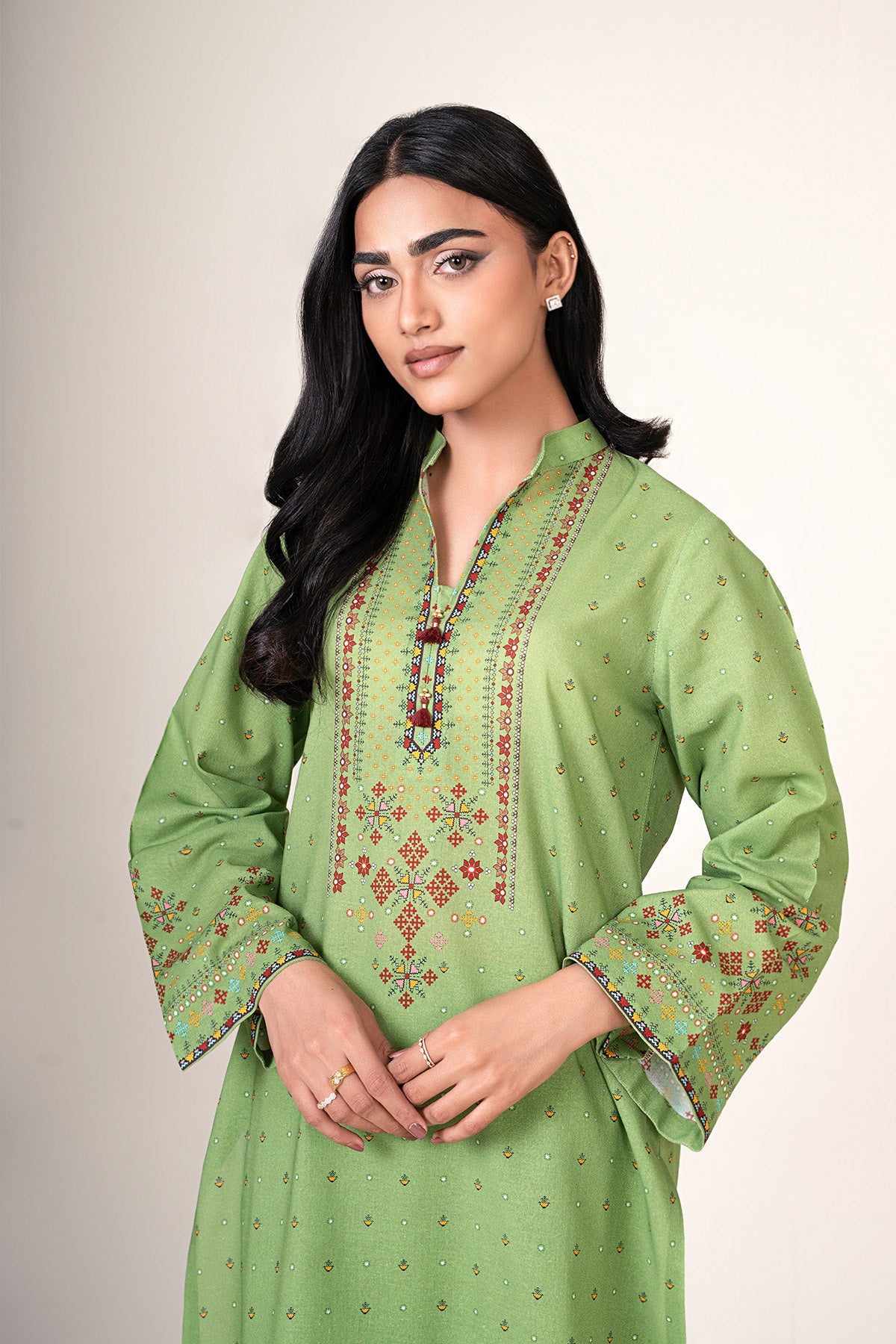 2 Piece - Unstitched - Printed Khaddar Suit - X7151