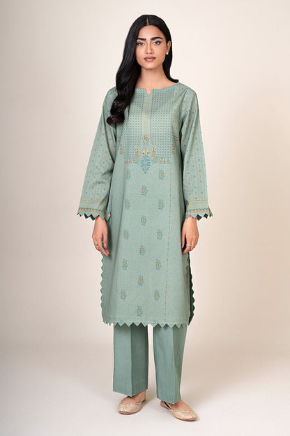 2 Piece - Unstitched - Printed Khaddar Suit - X7156