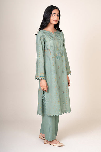 2 Piece - Unstitched - Printed Khaddar Suit - X7156