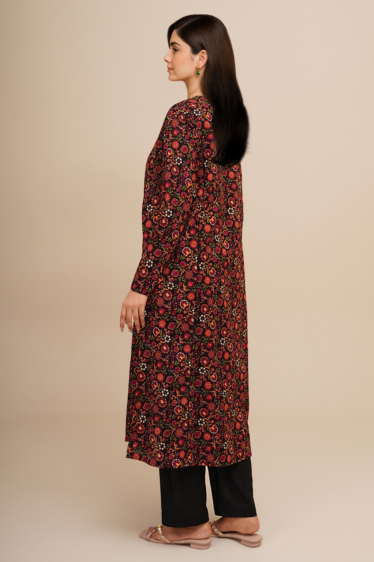 2 Piece - Unstitched - Printed Khaddar Suit - X7163