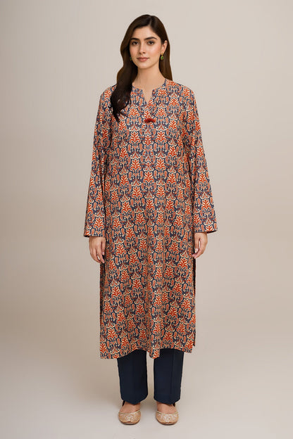 2 Piece - Unstitched - Printed Khaddar Suit - X7166