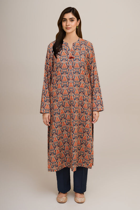 2 Piece - Unstitched - Printed Khaddar Suit - X7166