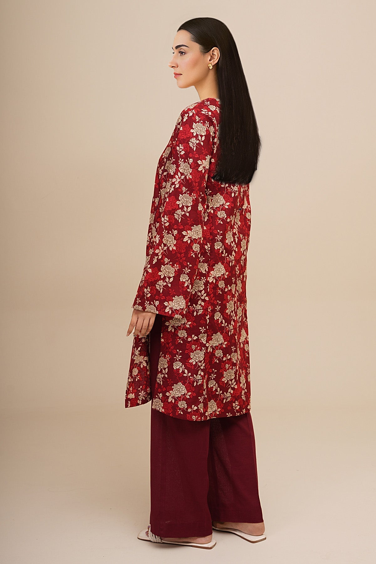 2 Piece - Unstitched - Printed Khaddar Suit - X7173