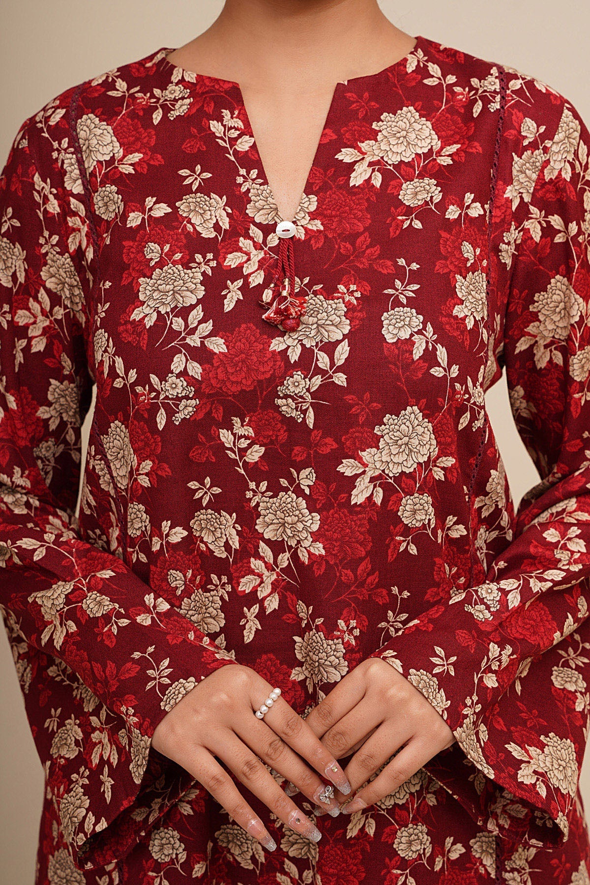 2 Piece - Unstitched - Printed Khaddar Suit - X7173