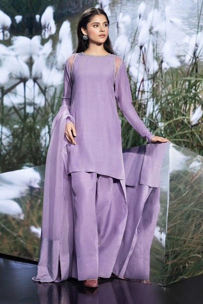 3 Piece - Stitched - Embellished Silk Suit - KPS25-P3490