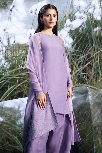 3 Piece - Stitched - Embellished Silk Suit - KPS25-P3490