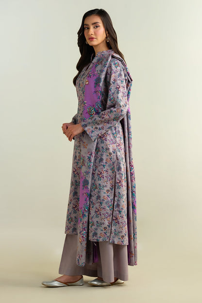 3 Piece - Stitched - Printed Khaddar Suit - KPW24-P3134-134