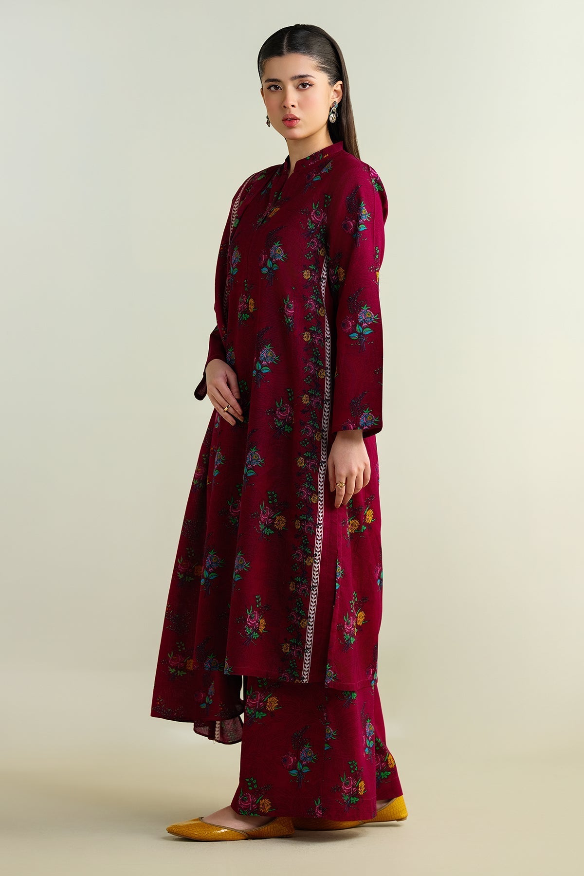 3 Piece - Stitched - Printed Khaddar Suit - KPW24-P3136-136